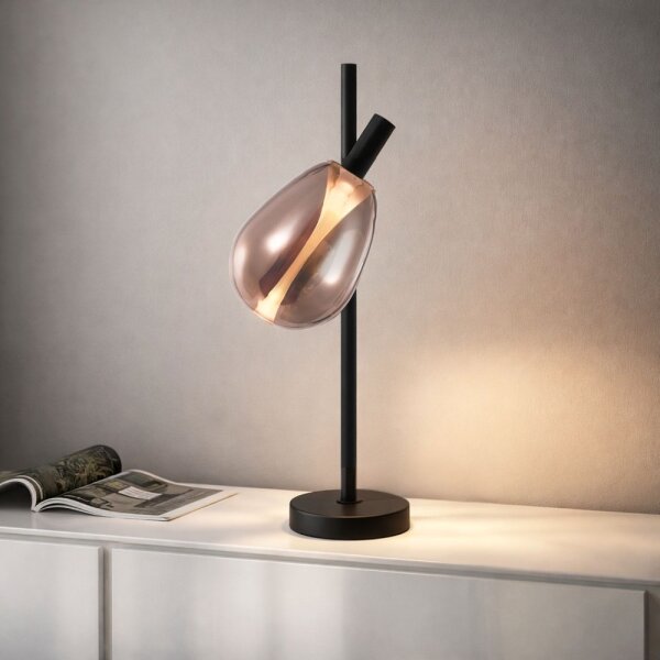 Stolová lampa DENSO 1xG9/5W/230V medená/čierna
