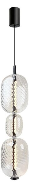LED luster na lanku PLAYA LED/12W/230V čierny