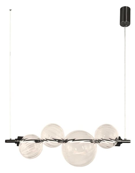 LED luster na lanku PLAYA LED/12W/230V čierny