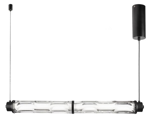 Závesný luster na lankách CORTE LED/18W/230V čierny