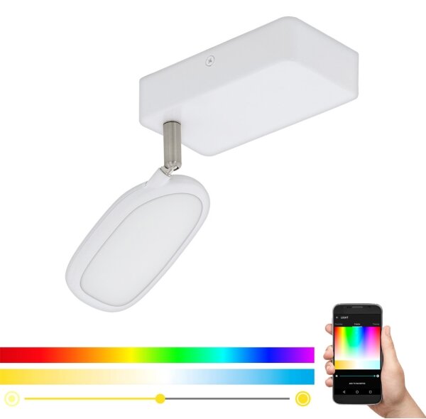Eglo 97691 - LED RGB Bodové svietidlo PALOMBARE-C 1xLED/5W/230V