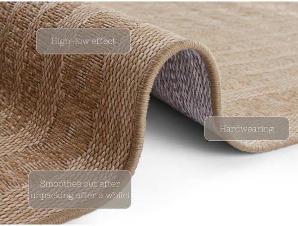 Hnedý vnútorný a vonkajší koberec 120x170 cm Limonero – Hanse Home