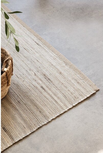 Obojstranný/ručne tkaný behúň s prímesou juty v svetlo prírodnej farbe 80x200 cm Handloom – Hanse Home