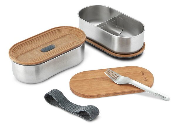Delený desiatový box 2 ks Bento – Black + Blum