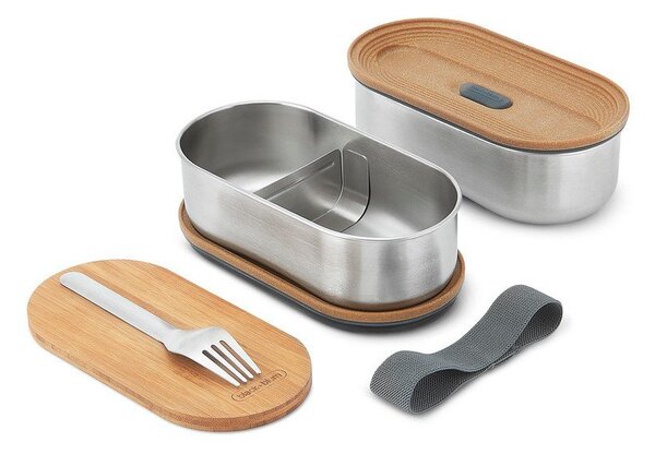 Delený desiatový box 2 ks Bento – Black + Blum