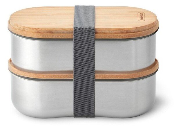 Delený desiatový box 2 ks Bento – Black + Blum