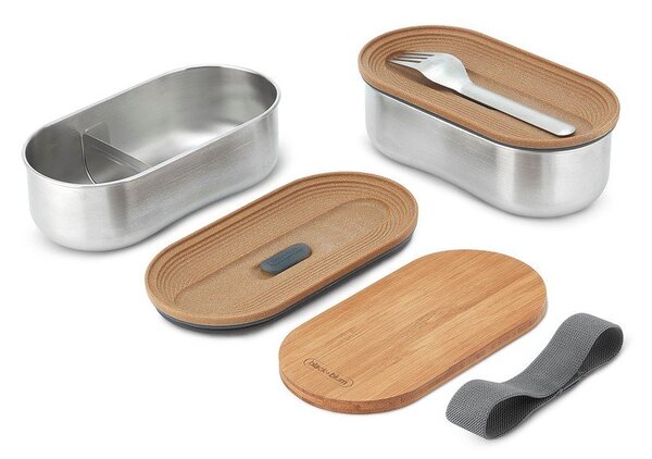 Delený desiatový box 2 ks Bento – Black + Blum