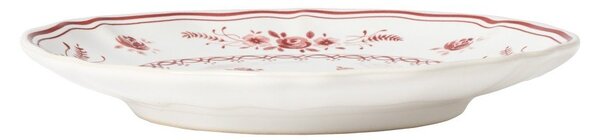 Červený/biely dezertný kameninový tanier ø 17 cm Vila – Costa Nova