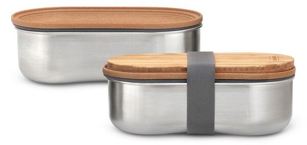 Delený desiatový box 2 ks Bento – Black + Blum