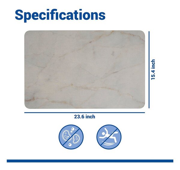 Taupe kúpeľňová predložka z kremeliny 39x60 cm Itamos – Wenko