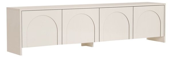 Krémovobiely TV stolík 180x45x32 cm Aurelia – Kalune Design