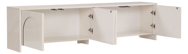 Krémovobiely TV stolík 180x45x32 cm Aurelia – Kalune Design