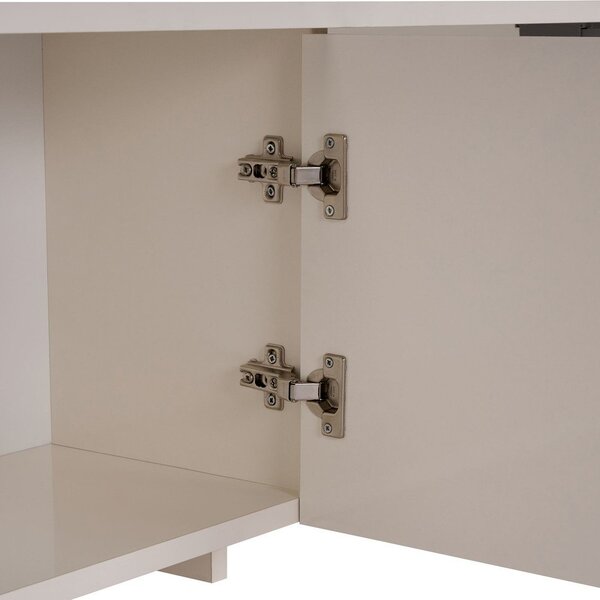 Krémovobiely TV stolík 180x45x32 cm Aurelia – Kalune Design