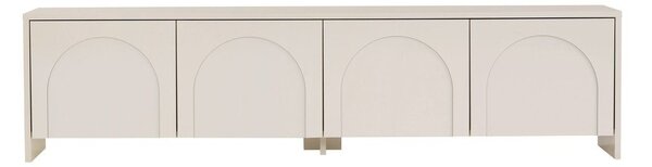 Krémovobiely TV stolík 180x45x32 cm Aurelia – Kalune Design