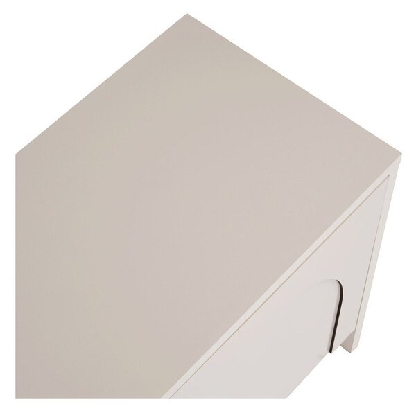Krémovobiely TV stolík 180x45x32 cm Aurelia – Kalune Design
