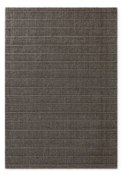 Tmavosivý/tmavohnedý ručne tkaný vlnený koberec 80x150 cm Camden Parker – Ted Baker