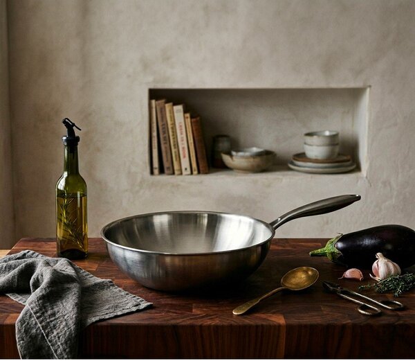 Wok nerezová panvica ø 30 cm Steela – Orion