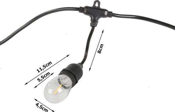 LED svetelná záhradná girlanda LUCENT, 15 m