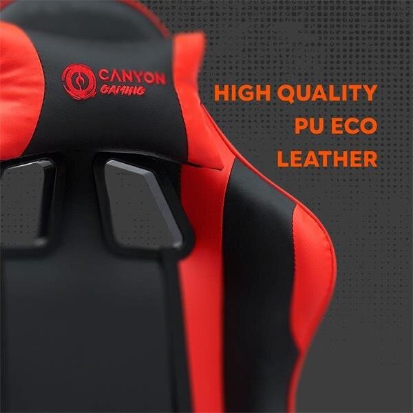 Canyon Core CNE-SGCH2R - Ergonomické herné kreslo čierno-červené