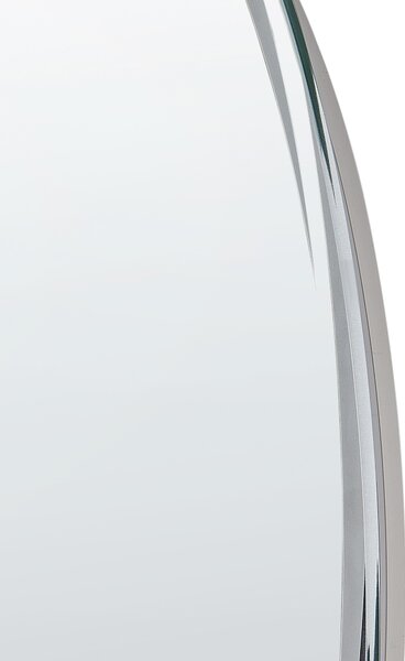 Kúpeľňové nástenné LED zrkadlo strieborné okrúhle 60 x 60 cm s Bluetooth reproduktorom