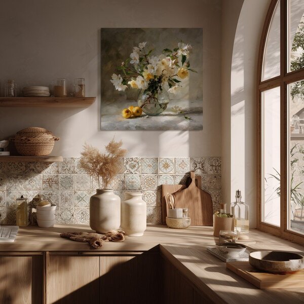 Tlačený obraz s rámom 70x70 cm Apple Flowers – Styler