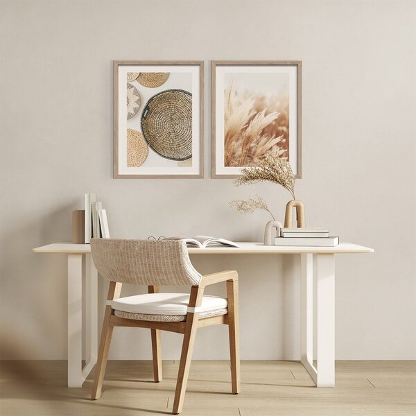Tlačené obrazy v súprave 2 ks s rámom 30x40 cm Full Beige – Styler