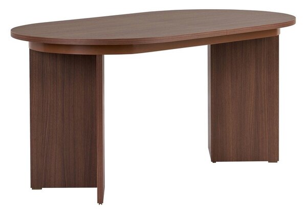 Rozkladací jedálenský stôl s prídavnou doskou v dekore orecha 90x160 cm Sorell – Kalune Design