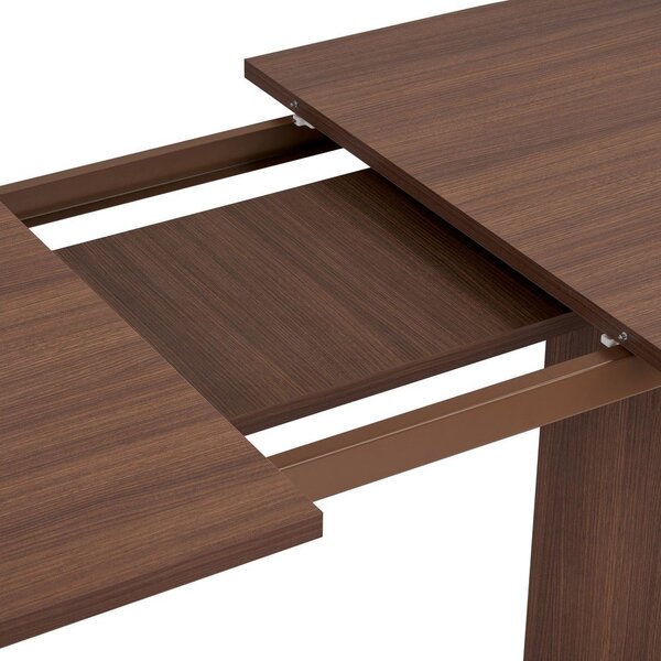 Rozkladací jedálenský stôl s prídavnou doskou v dekore orecha 90x160 cm Sorell – Kalune Design