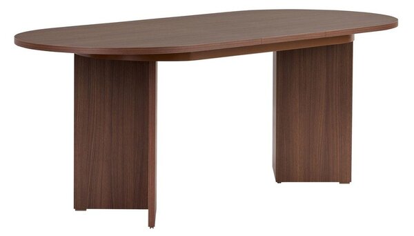 Rozkladací jedálenský stôl s prídavnou doskou v dekore orecha 90x160 cm Sorell – Kalune Design