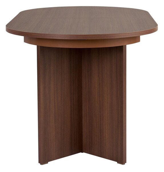 Rozkladací jedálenský stôl s prídavnou doskou v dekore orecha 90x160 cm Sorell – Kalune Design