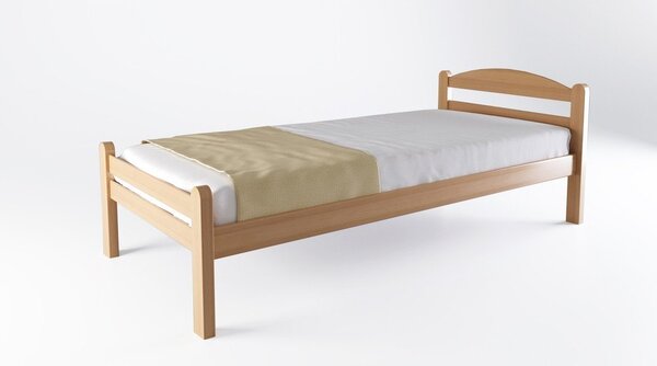 Dvojlôžková posteľ z bukového dreva s roštom 180x200 cm v prírodnej farbe Bellariva – B.E.S