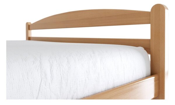 Dvojlôžková posteľ z bukového dreva s roštom 180x200 cm v prírodnej farbe Bellariva – B.E.S