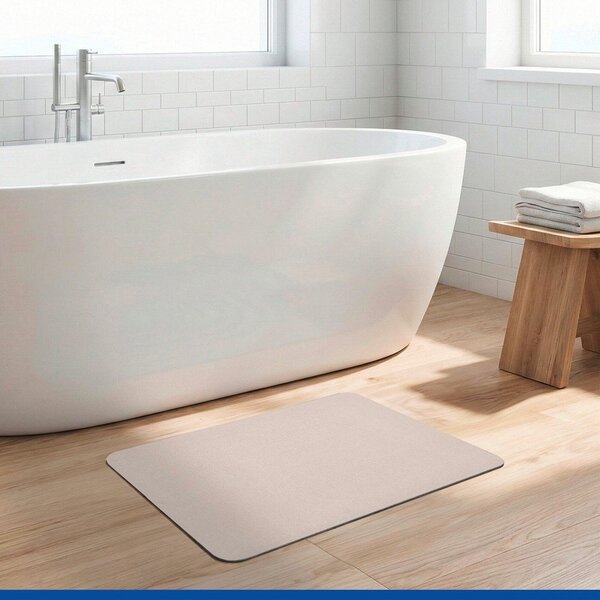 Béžová kúpeľňová predložka z kremeliny 39x60 cm Simi – Wenko