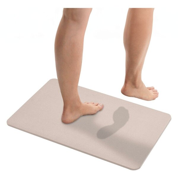 Béžová kúpeľňová predložka z kremeliny 39x60 cm Simi – Wenko