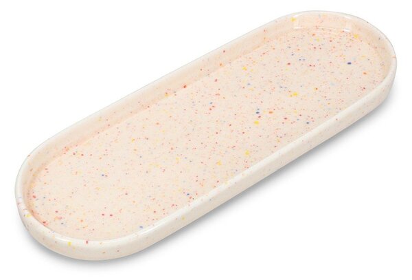 Servírovacia porcelánová tácka 10x28,5 cm Fika – ONA