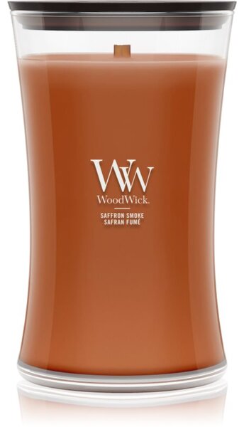 Woodwick Saffron Smoke vonná sviečka s dreveným knotom 610 g