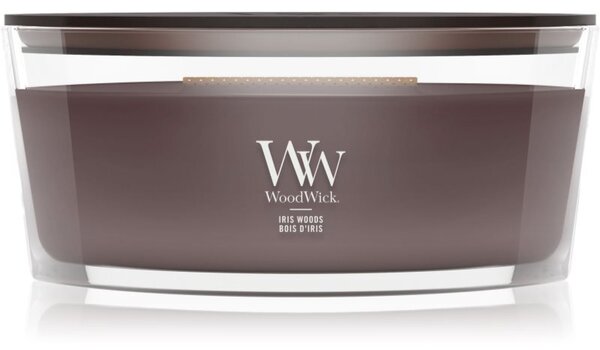 Woodwick Iris Woods vonná sviečka s dreveným knotom 453.6 g