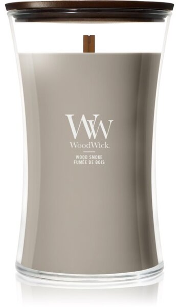 Woodwick Wood Smoke vonná sviečka s dreveným knotom 610 g