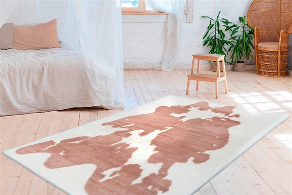 KOBEREC S VYSOKÝM VLASOM, 120/160 cm biela, taupe - Online Only bytové doplnky, Online Only