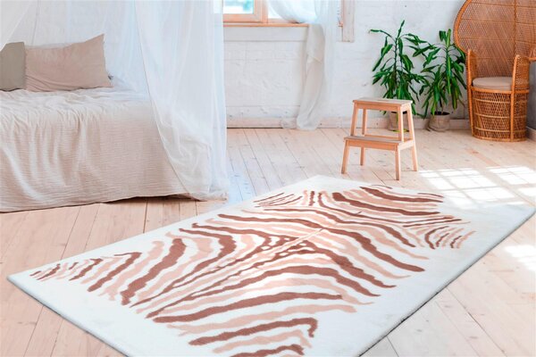 KOBEREC S VYSOKÝM VLASOM, 120/160 cm krémová, taupe - Online Only bytové doplnky, Online Only