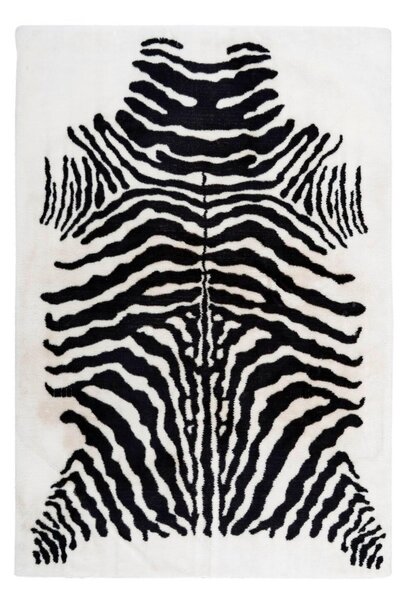 KOBEREC S VYSOKÝM VLASOM, 120/160 cm čierna, biela - Online Only bytové doplnky, Online Only