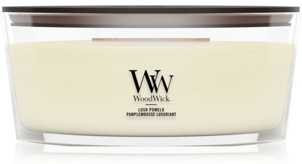 Woodwick Lush Pomelo vonná sviečka s dreveným knotom 453.6 g