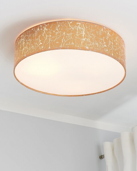 Stropná lampa medená zmes bavlny a polyesteru ø 45 cm na strop moderný boho štýl obývačka spálňa jedáleň