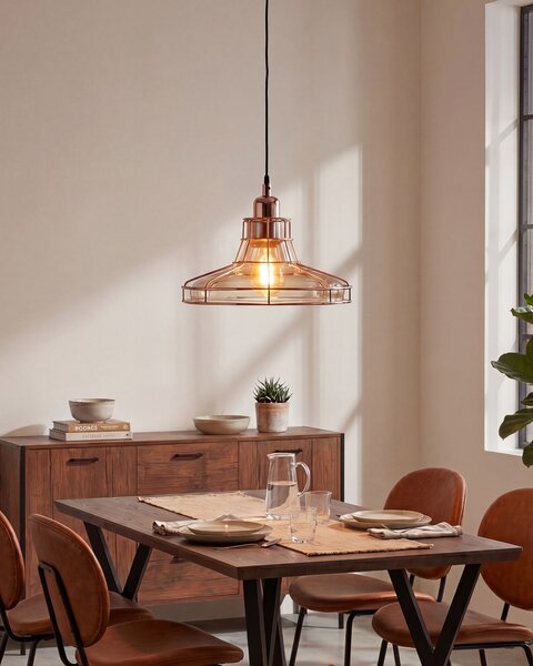 Závesná lampa medené sklenené tienidlo starožitná lampa vo vintage štýle stropné svetlo