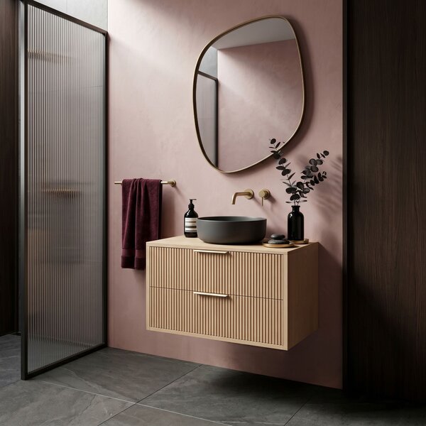 Kúpeľňová skrinka pod umývadlo Rea Mono 80cm Beige