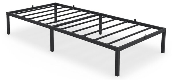 NovýNábytok.sk Jednolôžková posteľ 90x200 cm Mettala (čierna) (s roštom) . Akcia -19%. Vlastná spoľahlivá doprava až k Vám domov. 1159759