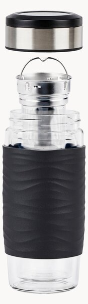 Sklenený hrnček na čaj so sitkom Man, 400 ml