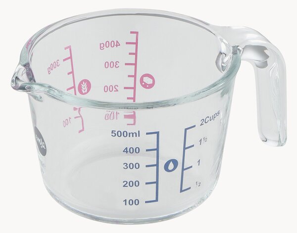 Sklenená odmerka Prep & Bake, 500 ml