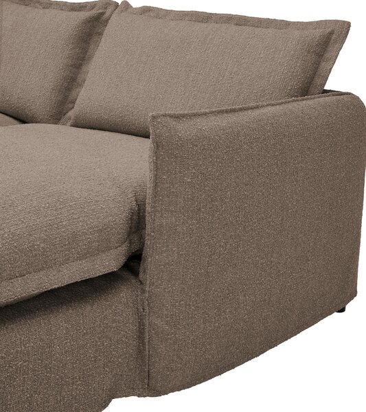 ROHOVÁ SEDAČKA, textil, hnedá Livetastic - Sedačky, Online Only