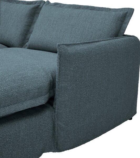 ROHOVÁ SEDAČKA, textil, modrá Livetastic - Sedačky, Online Only